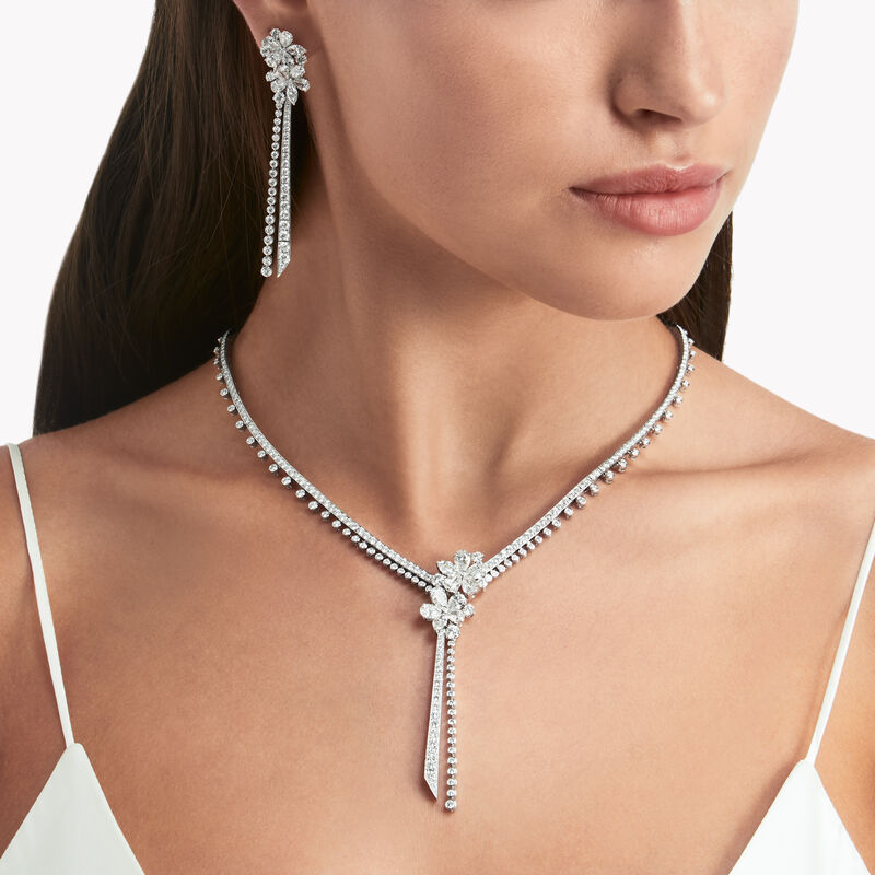 Carissa Diamond Drop Necklace