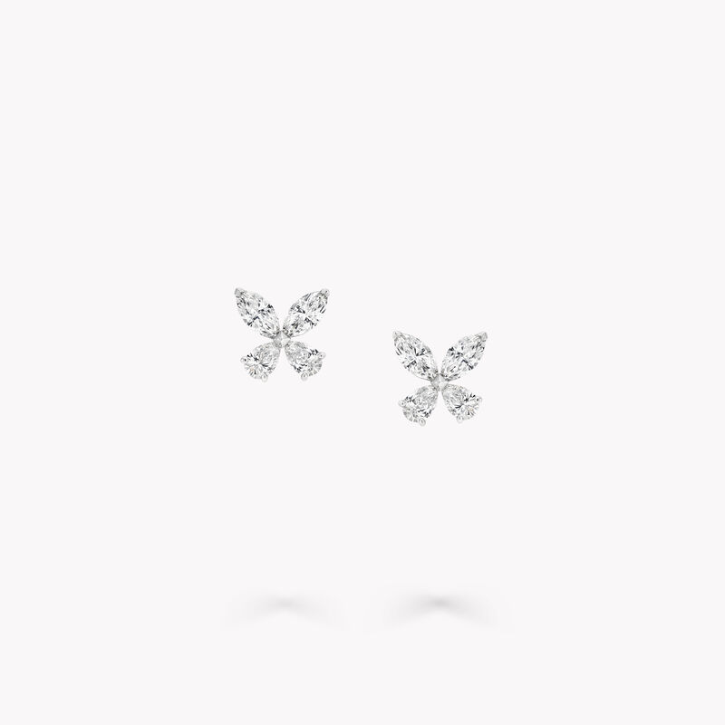 Clous d’oreille en diamants Classic Butterfly, , hi-res