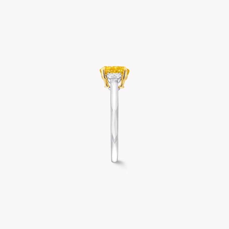 Promise Oval Yellow Diamond Engagement Ring