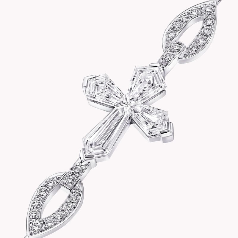 Bracelet croix en diamants