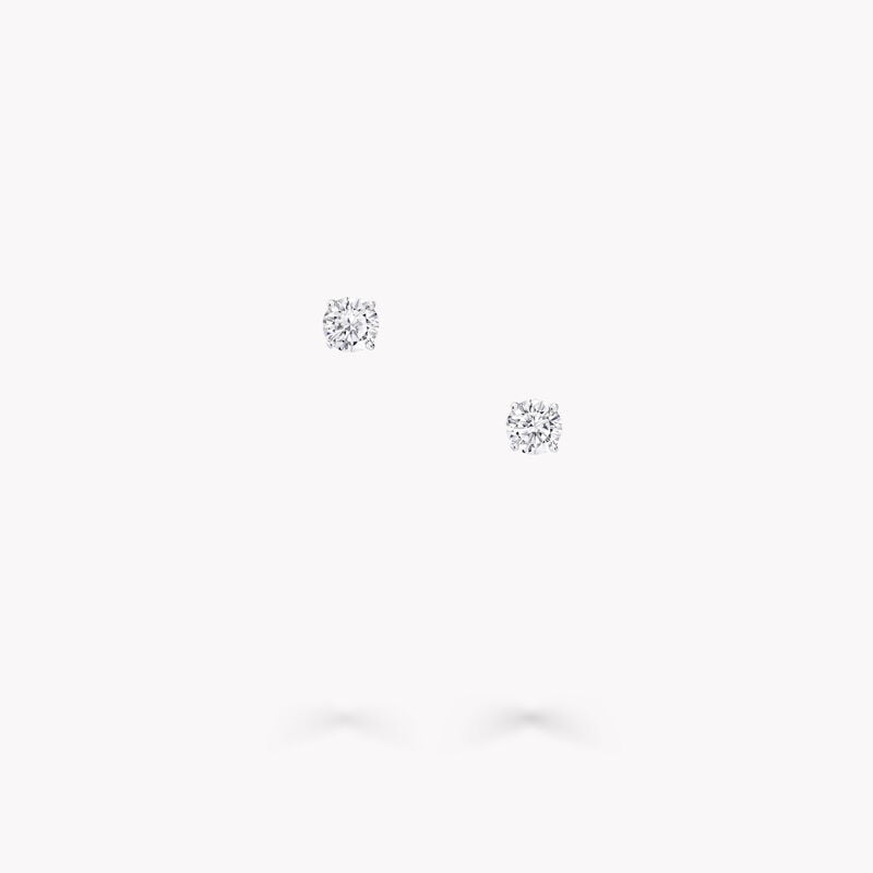 Round Diamond Stud Earrings
