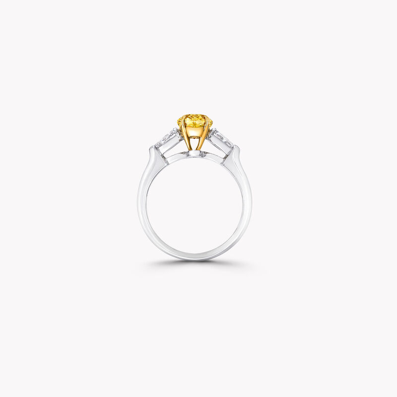 Bague de fiançailles en diamants jaunes de forme ovale Promise, , hi-res