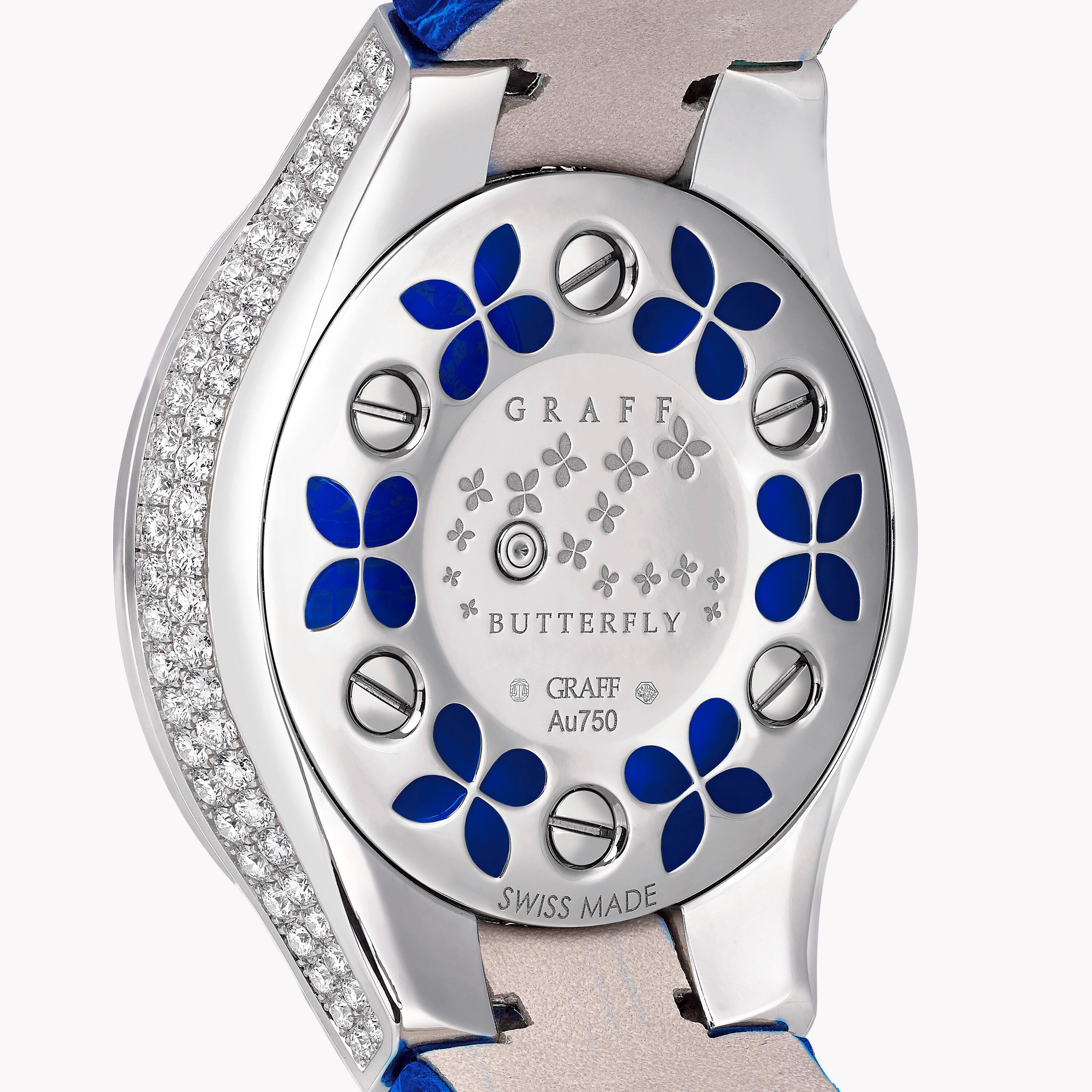 silver butterfly watch