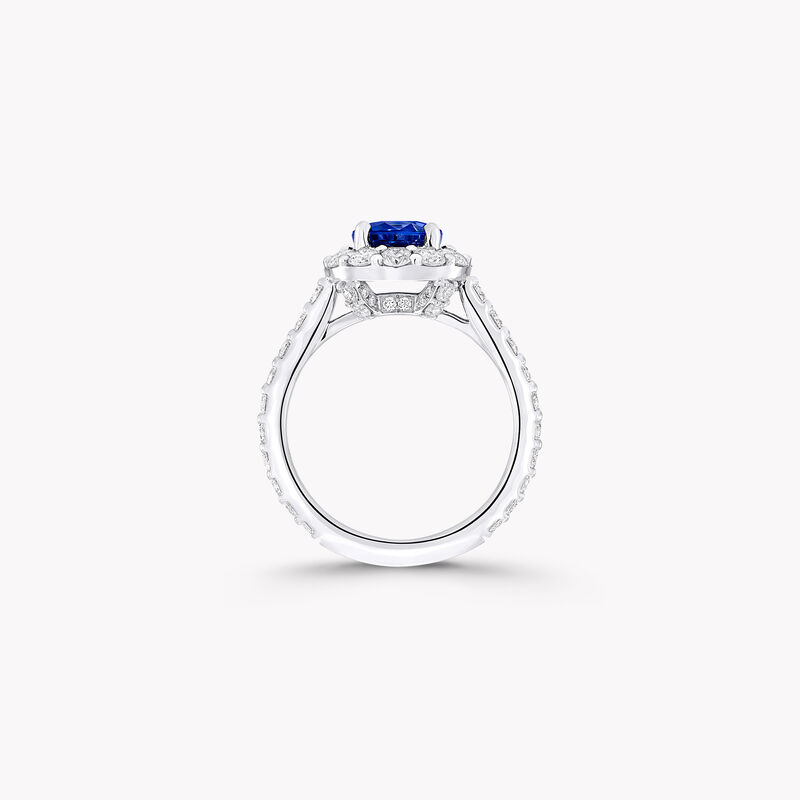 Icon Oval Sapphire and Diamond Engagement Ring
