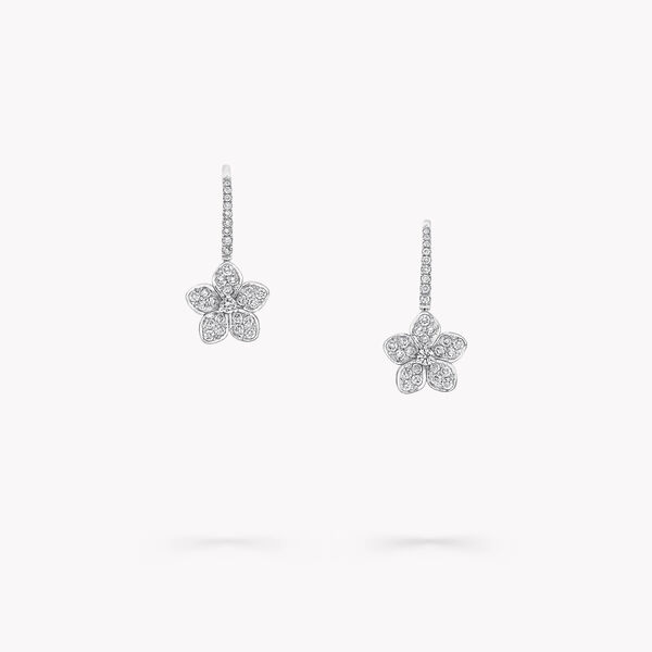 Wild Flower Pavé Diamond Earrings, , hi-res