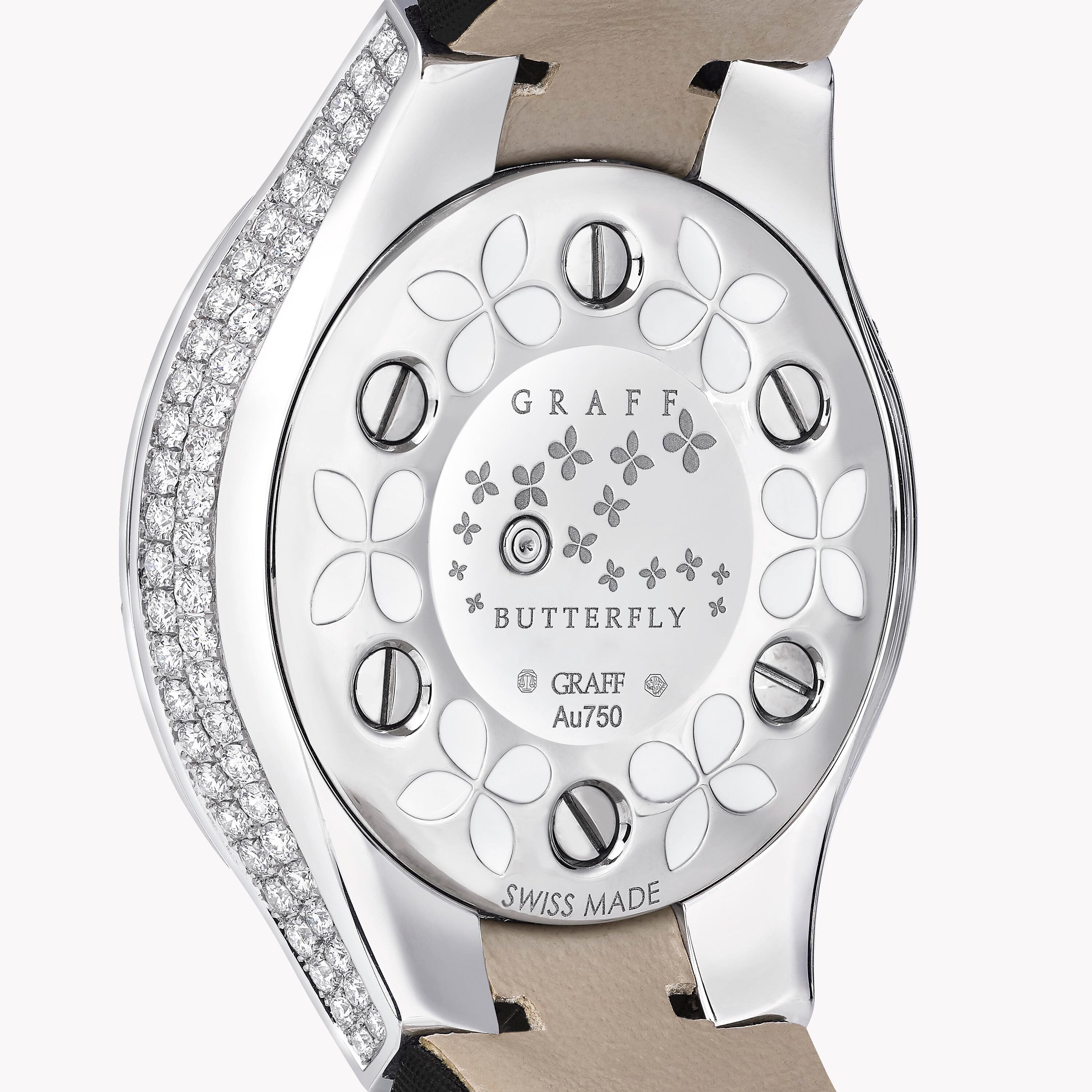 silver butterfly watch