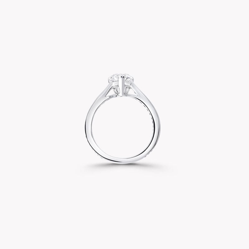 Flame心形鑽石訂婚戒指