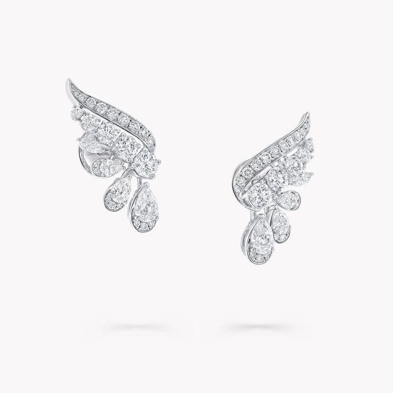 Pear Shape, Marquise and Round Diamond Earrings