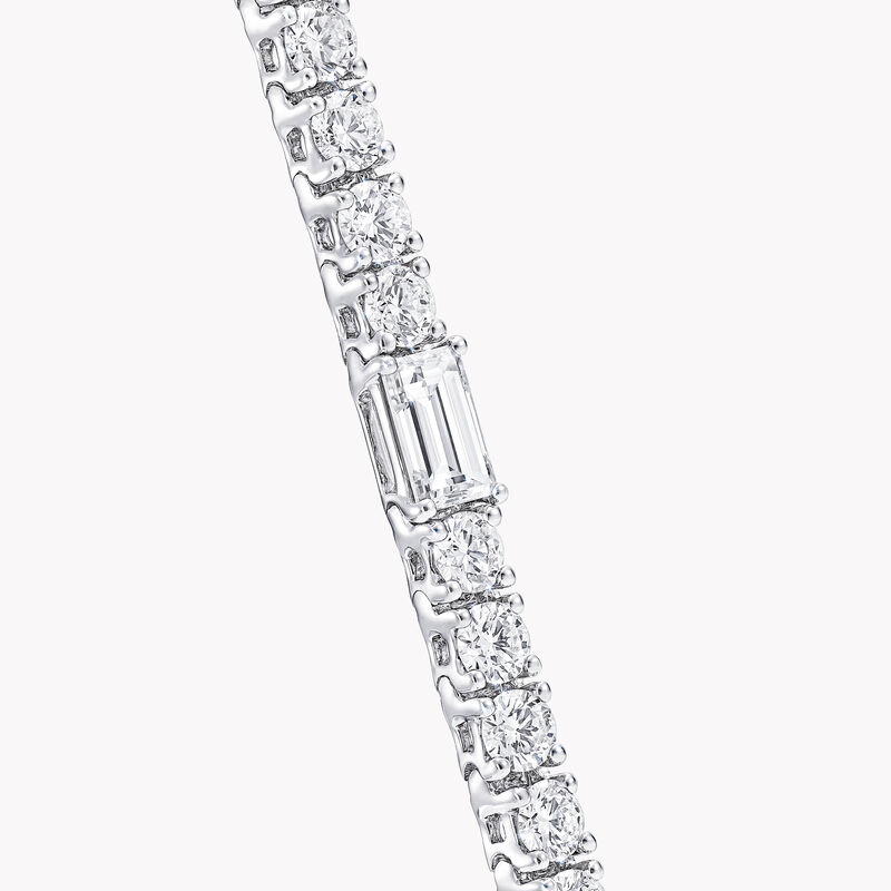 Bracelet en diamants ronds et taille émeraude, , hi-res