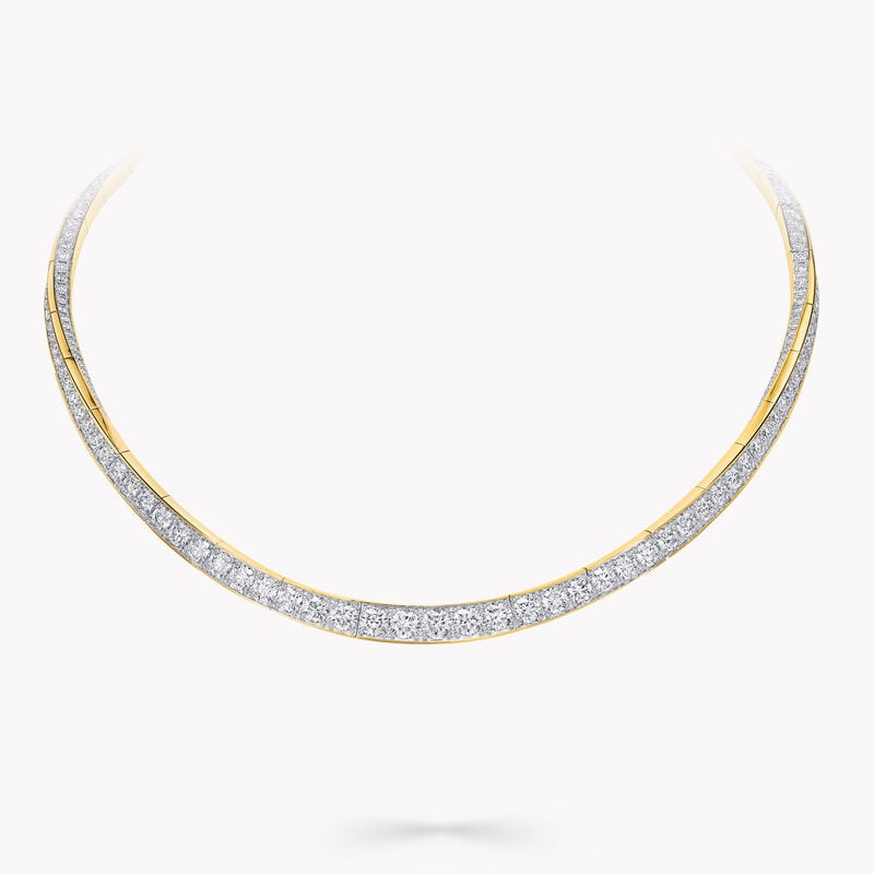 Spiral Diamond Necklace