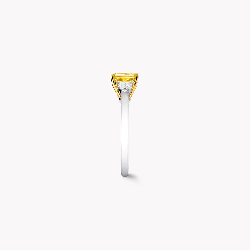 Promise Radiant Cut Yellow Diamond Engagement Ring
