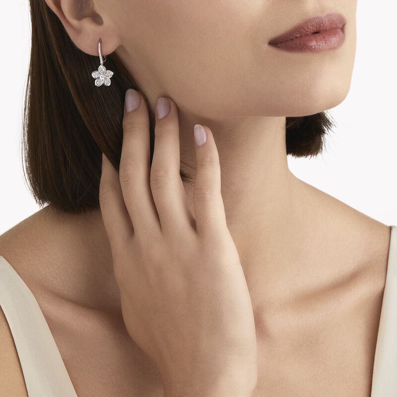Wild Flower Pavé Diamond Earrings, , hi-res
