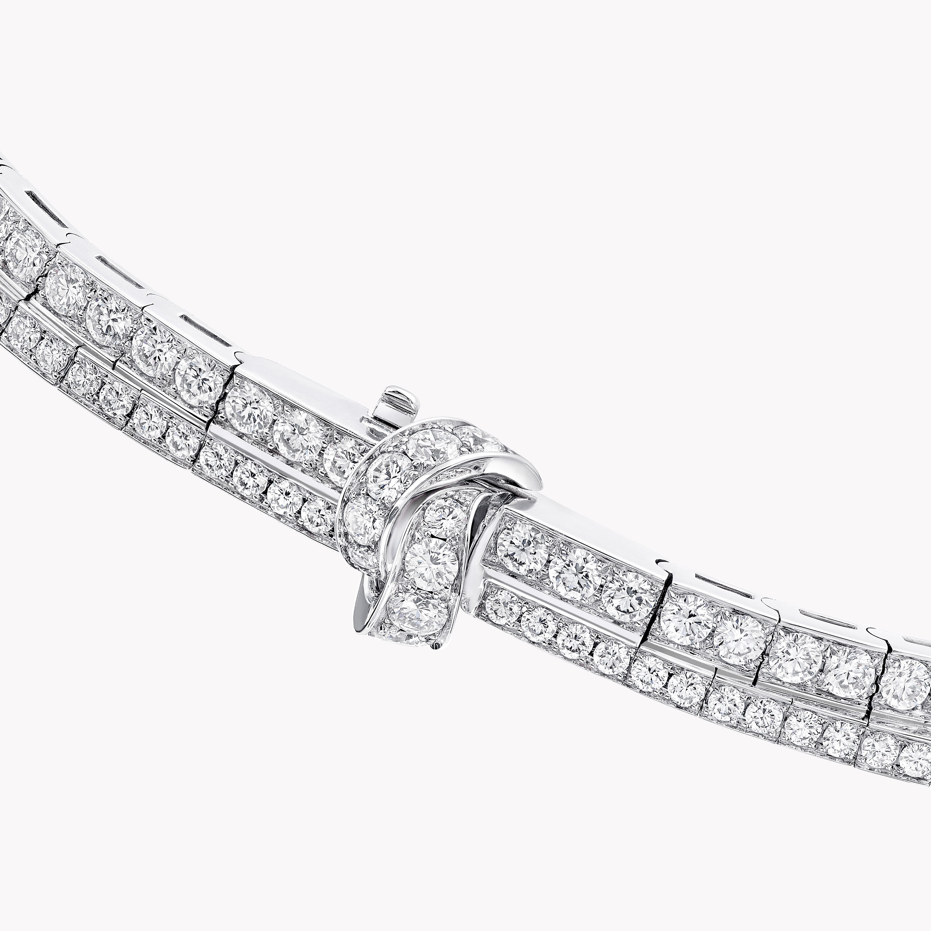 Tilda's Bow Diamond Necklace, White Gold - Graff