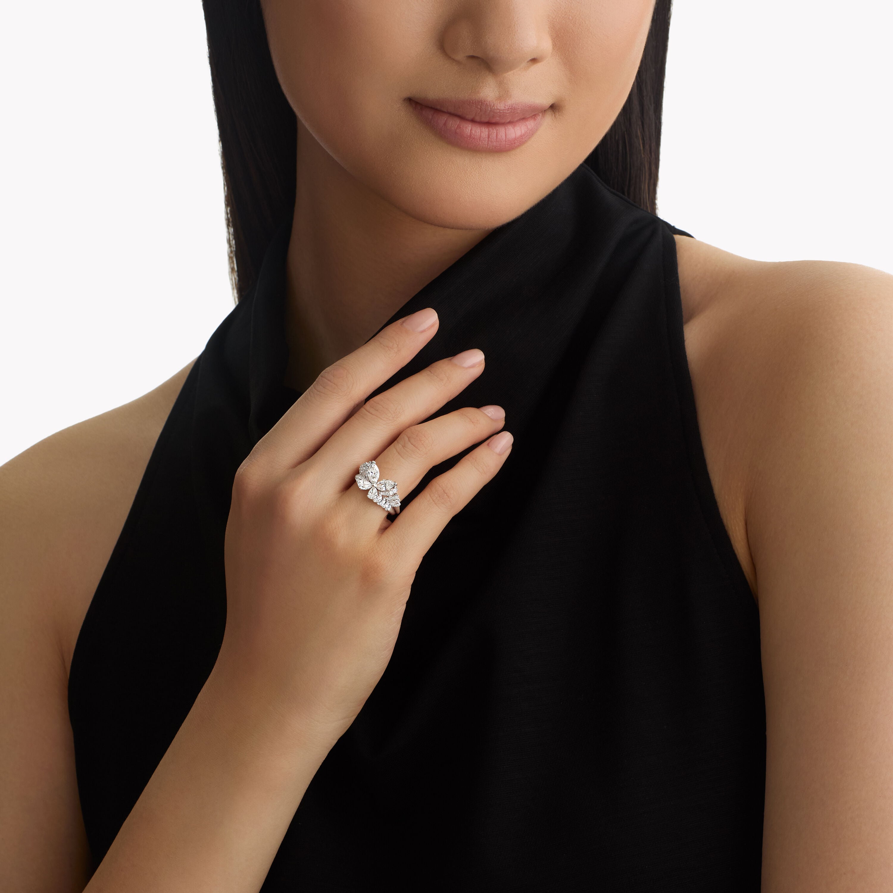 【超美品】GRAFF ダイヤモンド 蝶 リング Butterfly Diamond Ring, - Graff