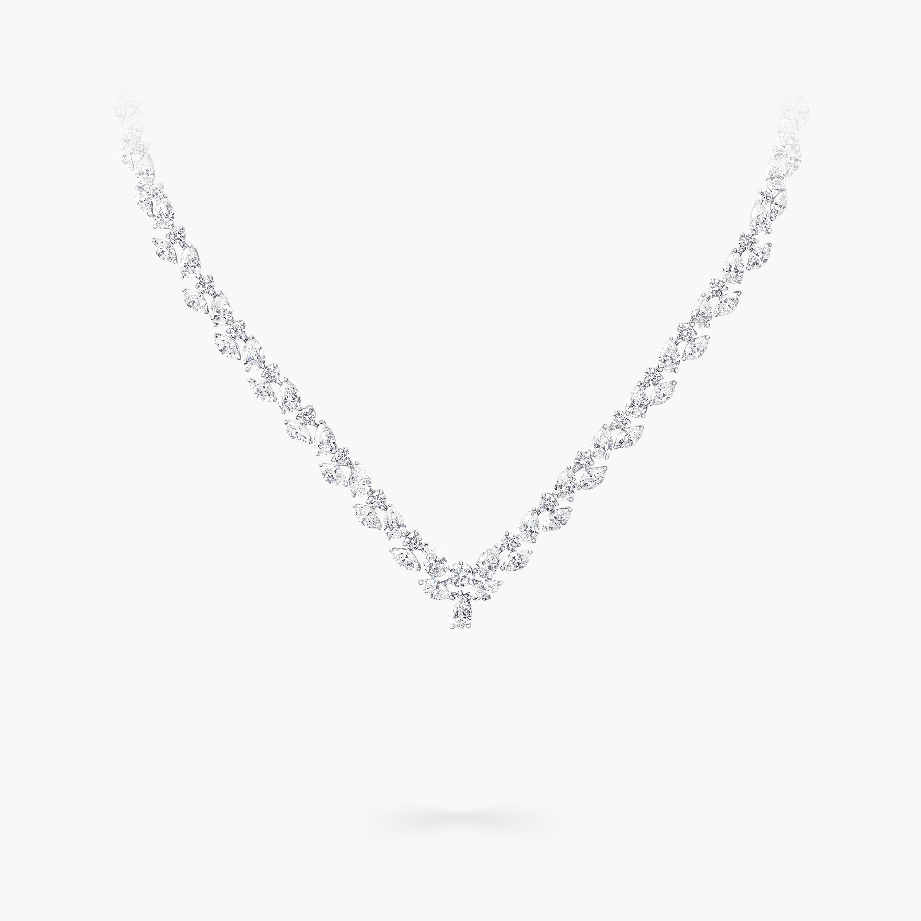 14 KT Rose Gold Minimal Block Diamond Necklace