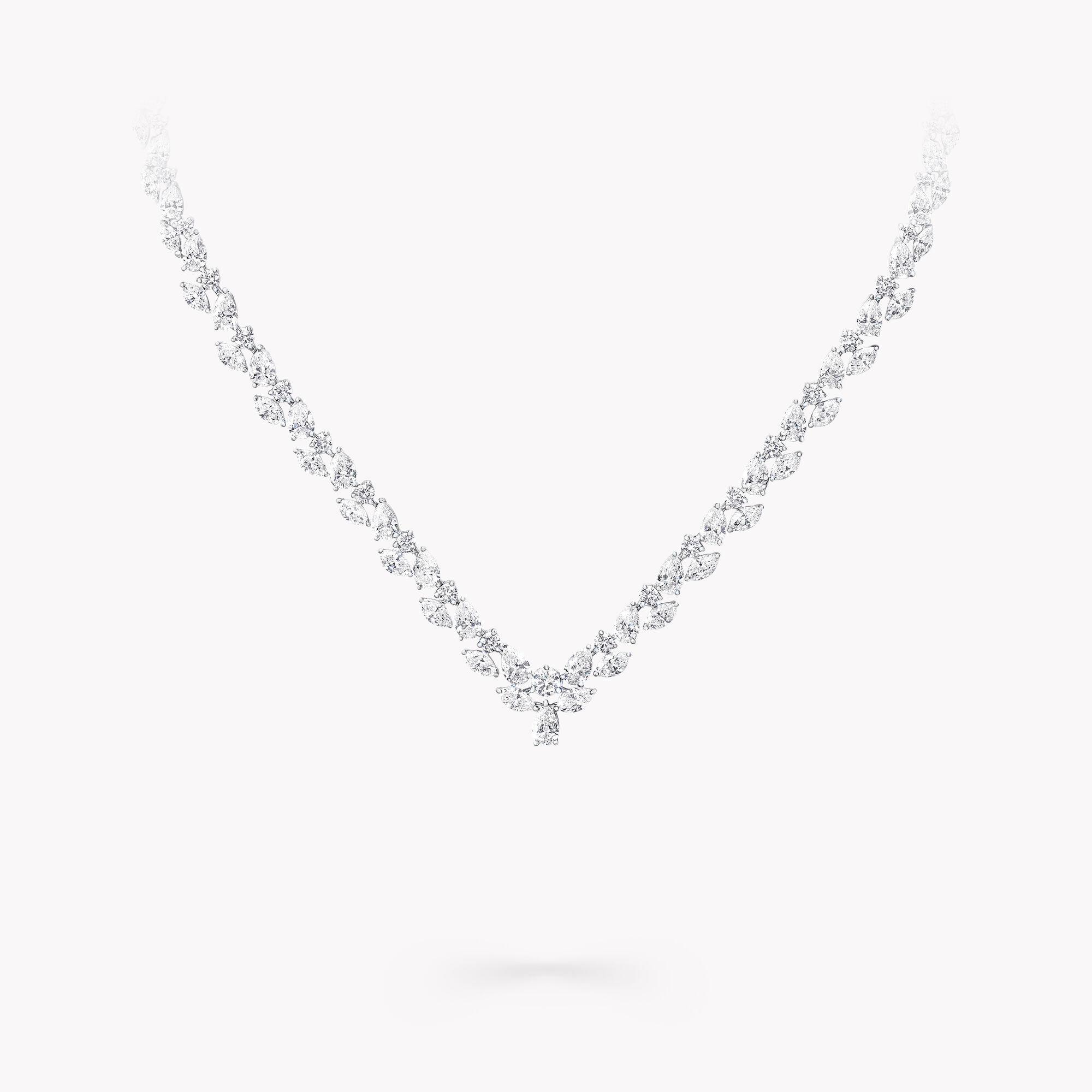 Multishape Diamond Necklace, Platinum & White Gold Graff