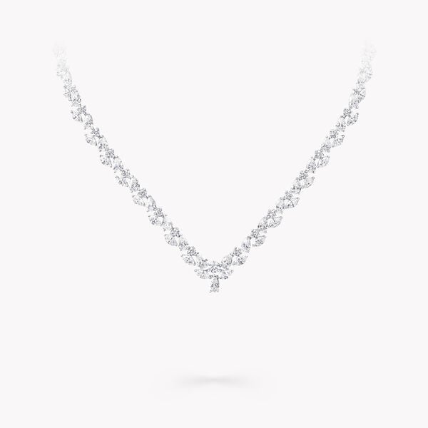 Multi-shape Diamond Necklace, , hi-res