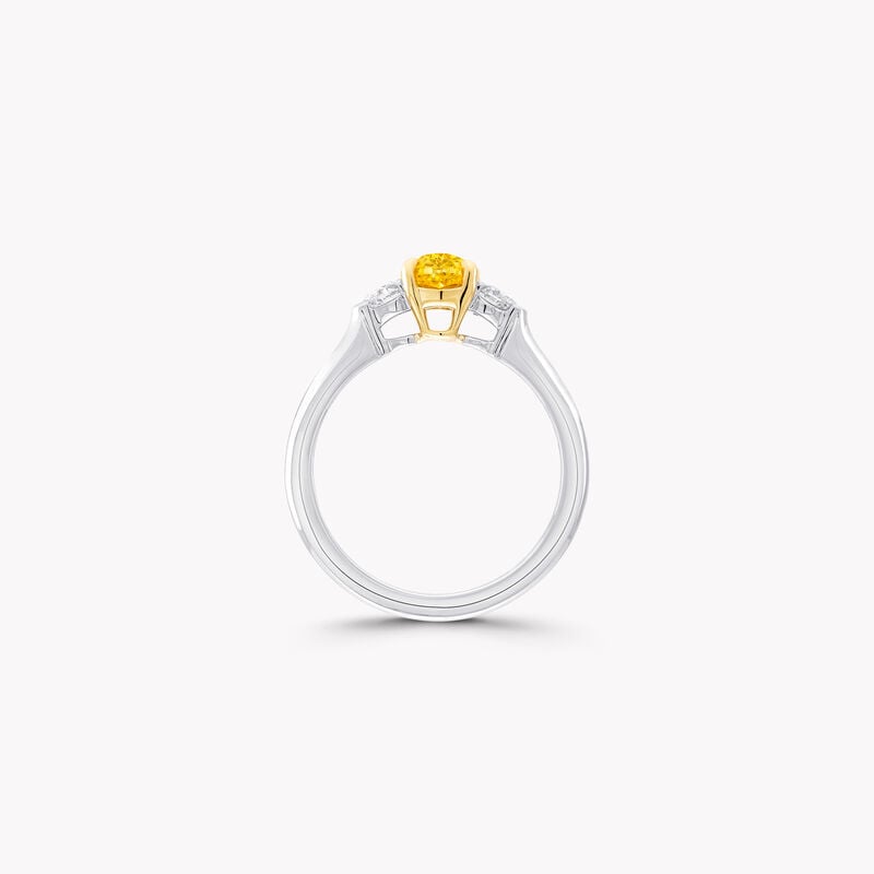 Promise Oval Yellow Diamond Engagement Ring