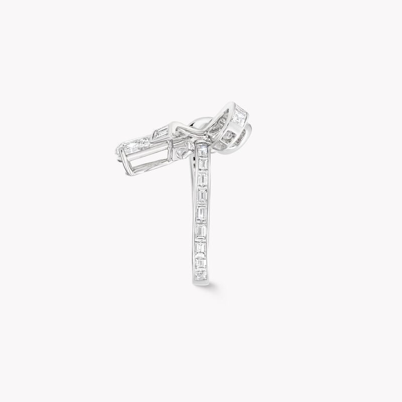 Tilda's Bow Baguette Cut Diamond Drop Ring