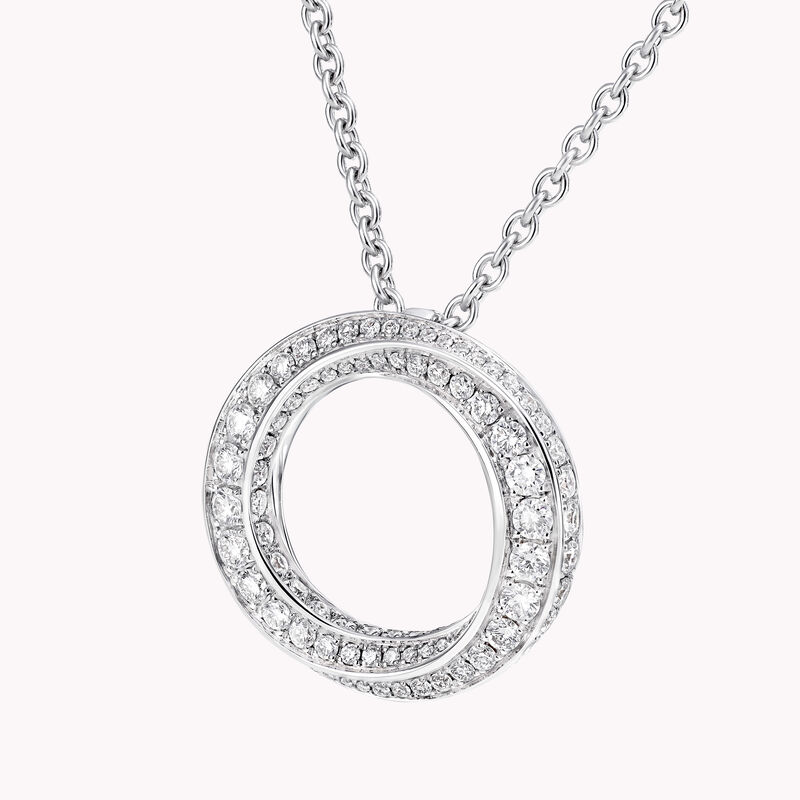 Spiral Pavé Diamond Pendant, , hi-res