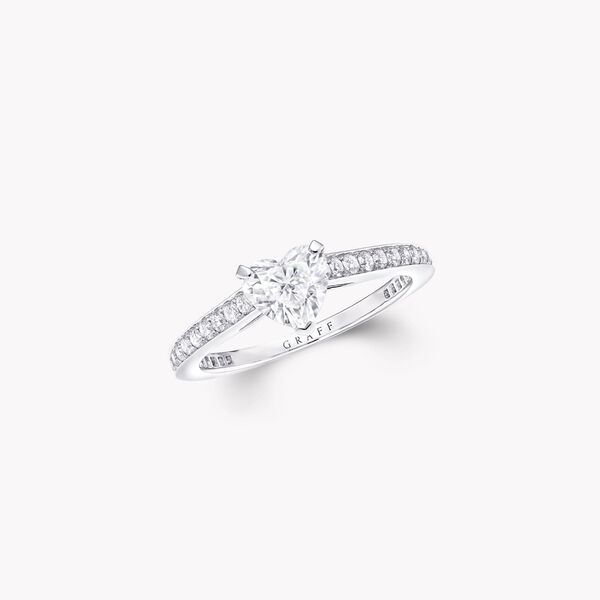 Flame Heart Shape Diamond Engagement Ring, , hi-res