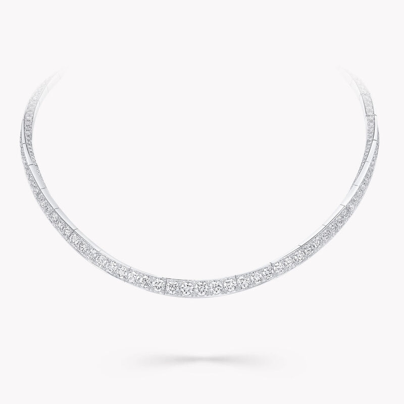 Spiral Diamond Necklace