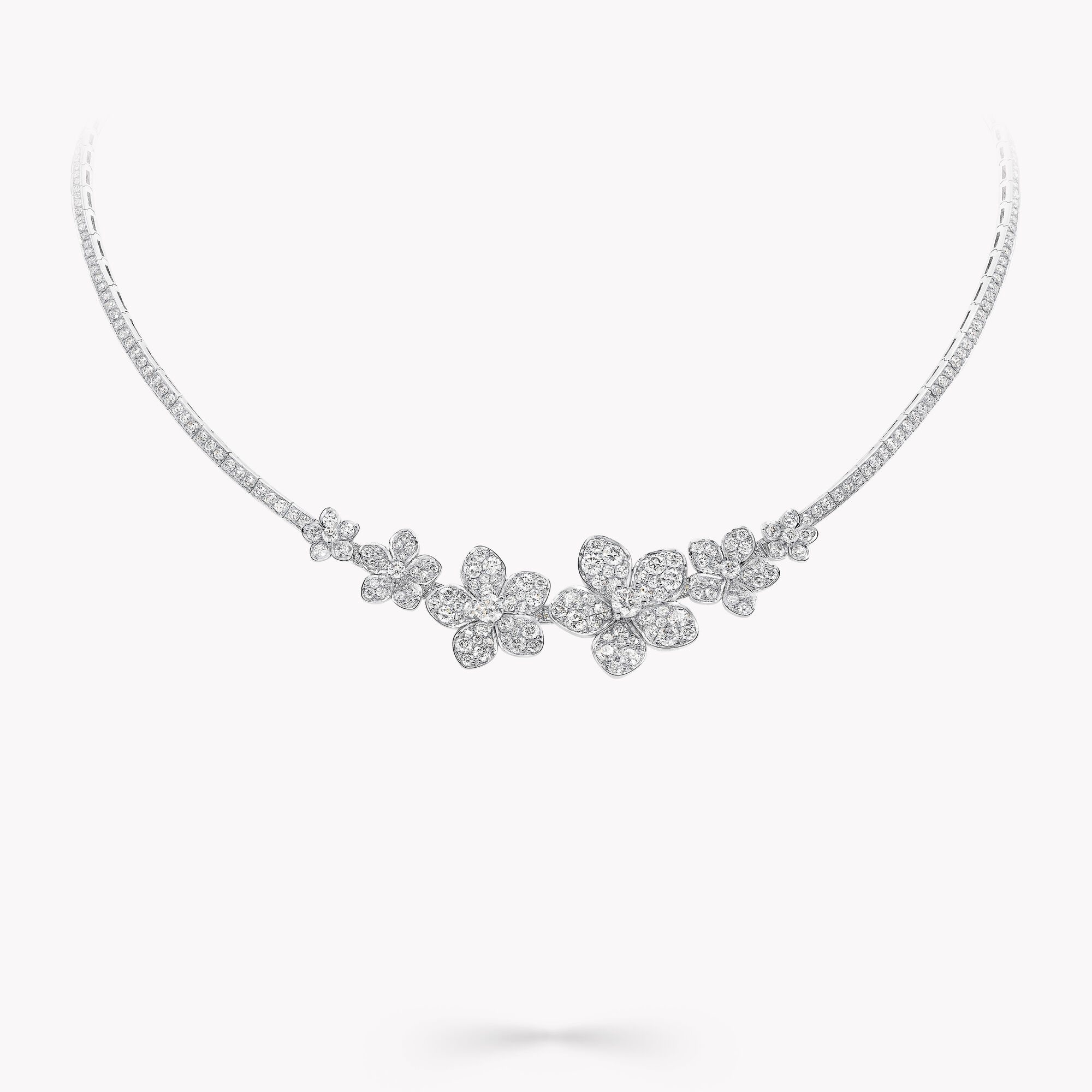 IN THE WILD FLOWER NECKLACE, GOLD METALLIC