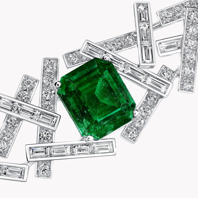 Threads Emerald and Diamond High Jewellery Necklace, , hi-res