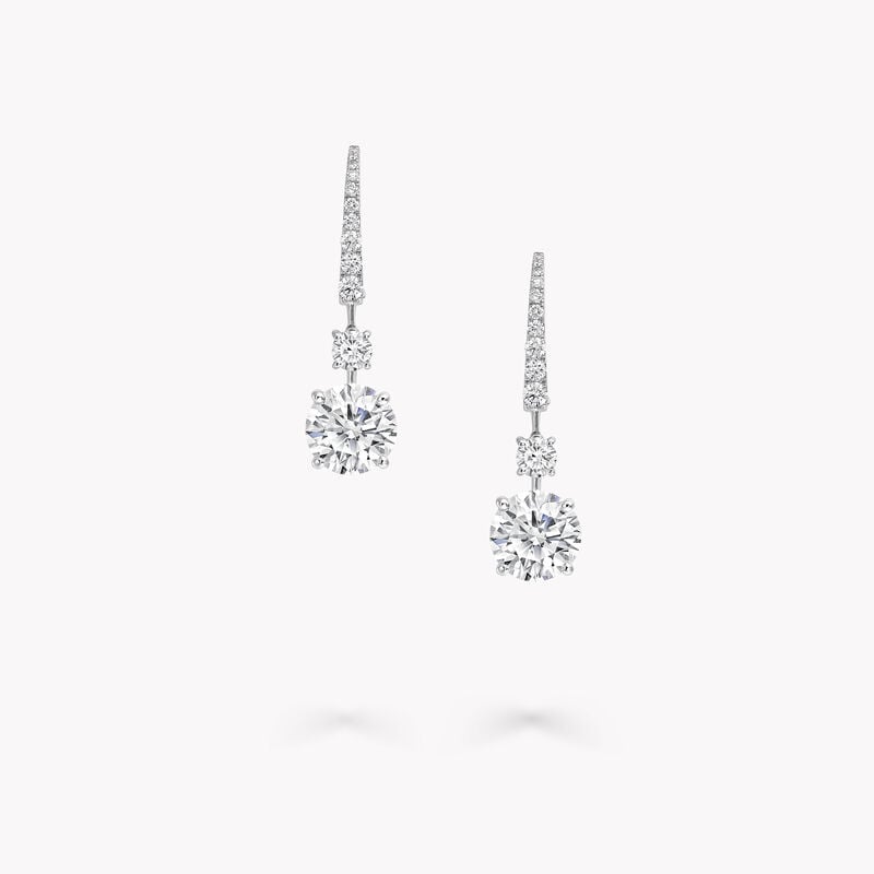Round Diamond Solitaire Earrings