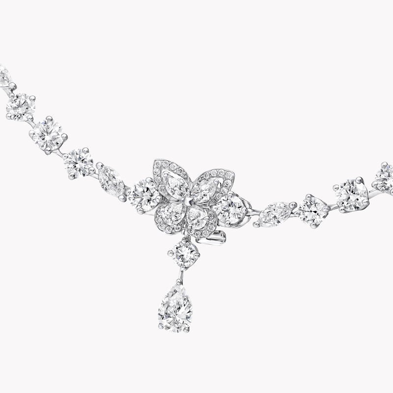 Classic Butterfly Diamond Necklace