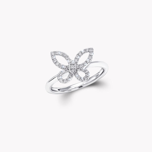 Petite Butterfly Silhouette Diamond Ring, , hi-res