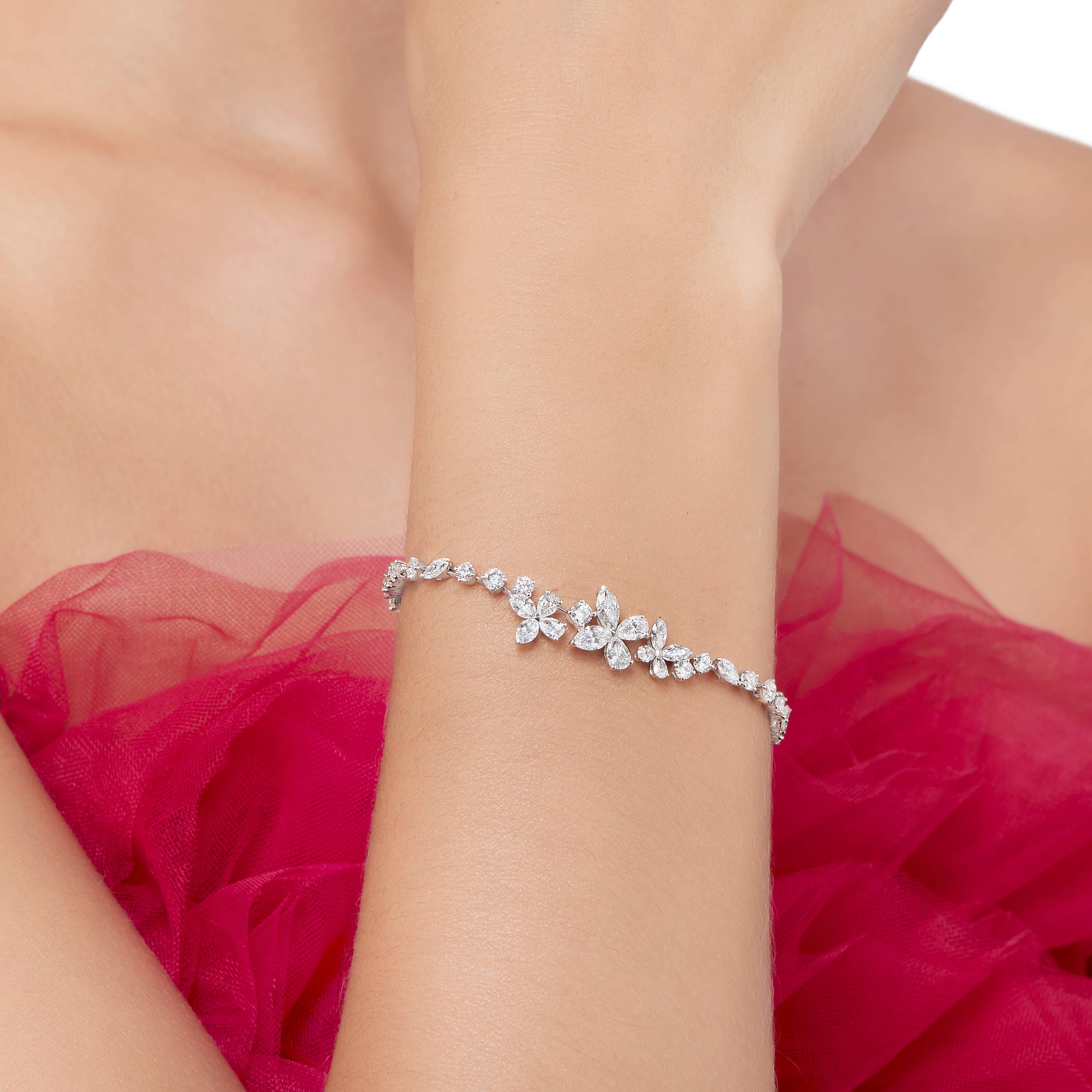 Tennis bracelet for girls with diamonds 3 3mm 548 3D model 3D printable |  CGTrader