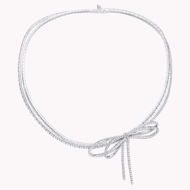 Tilda&rsquo;s Bow Diamond Double Strand Necklace