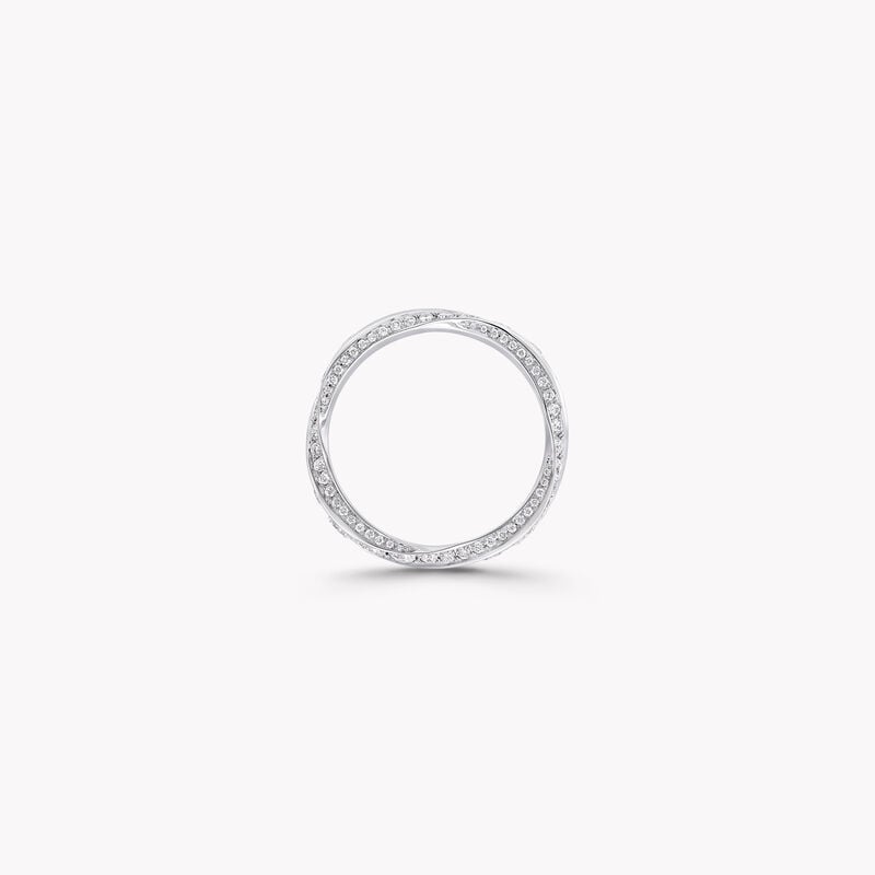 Alliance en pav&eacute;s de diamants Spiral