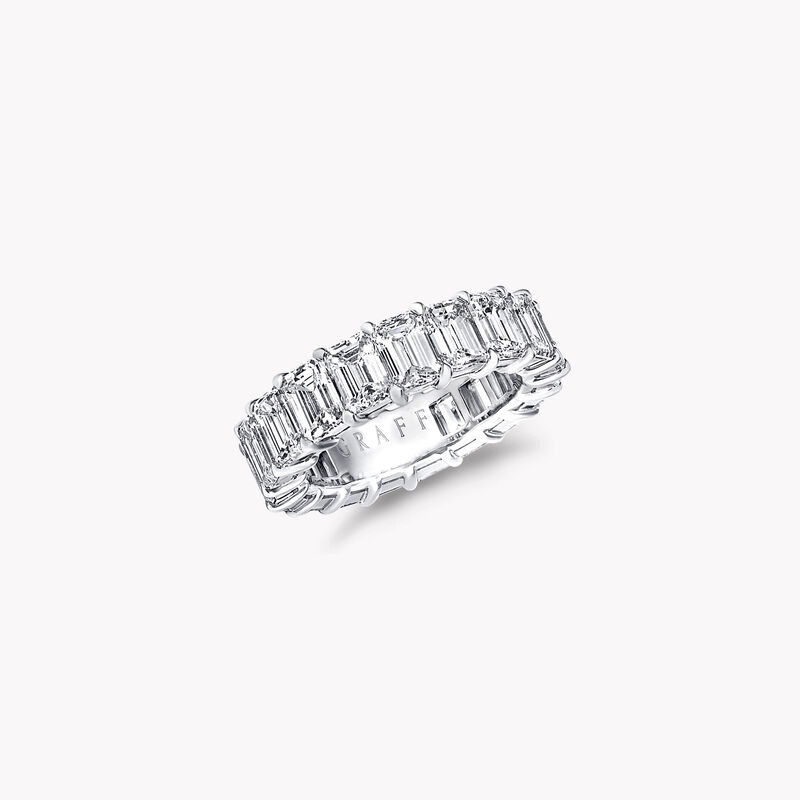 Emerald Cut Diamond Wedding Band
