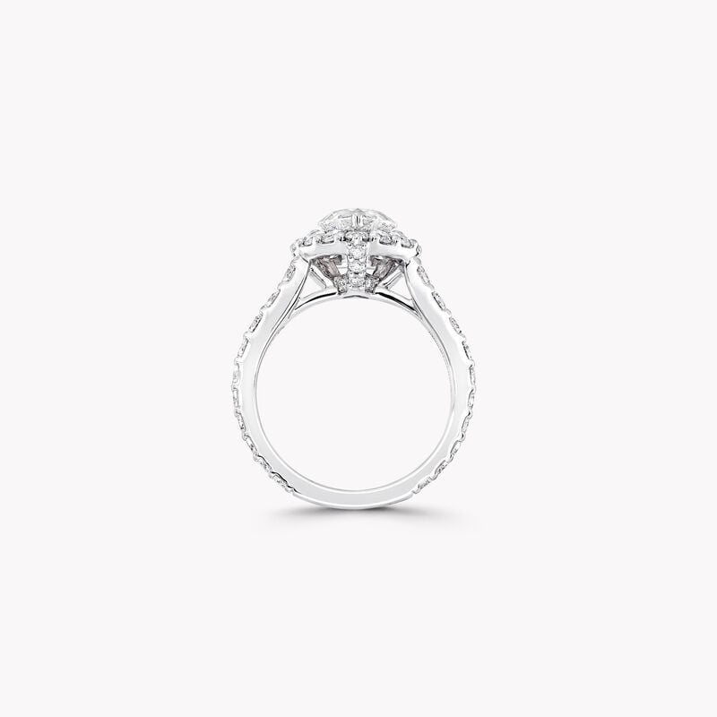 Bague de fian&ccedil;ailles en diamant taille c&oelig;ur Icon