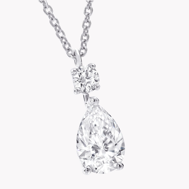 Pear Shape Diamond Pendant