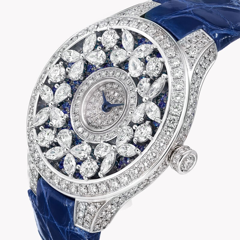 Classic Butterfly藍寶石和鑽石腕錶