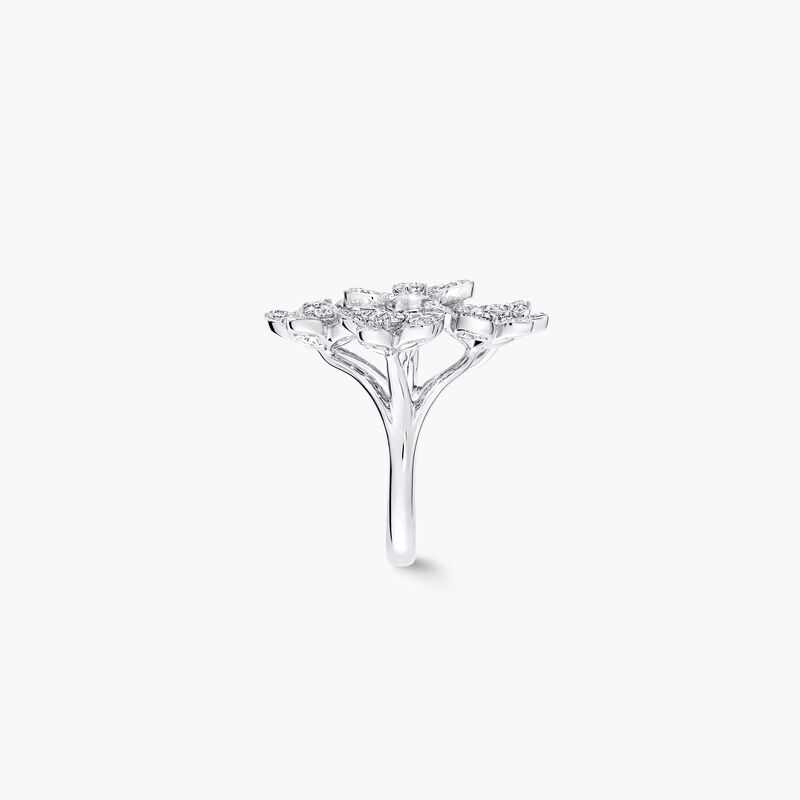 Bague en grappe de diamants majestueux Wild Flower