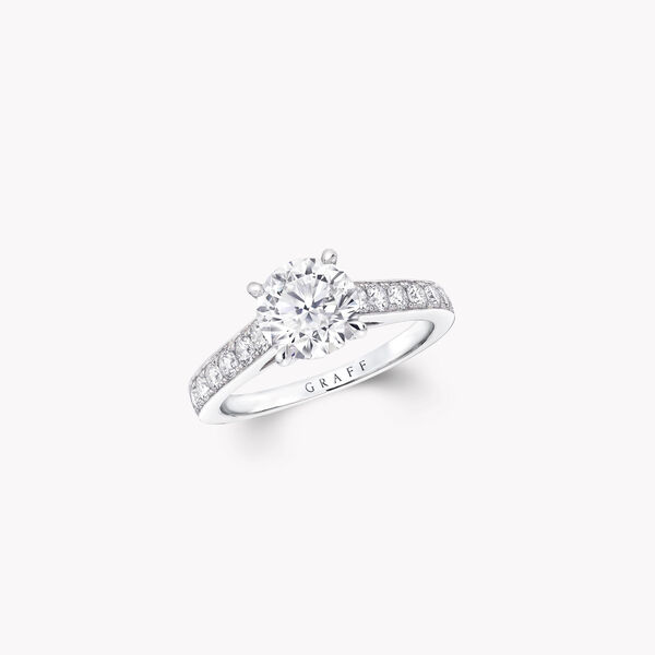 Flame圓形鑽石訂婚戒指, , hi-res