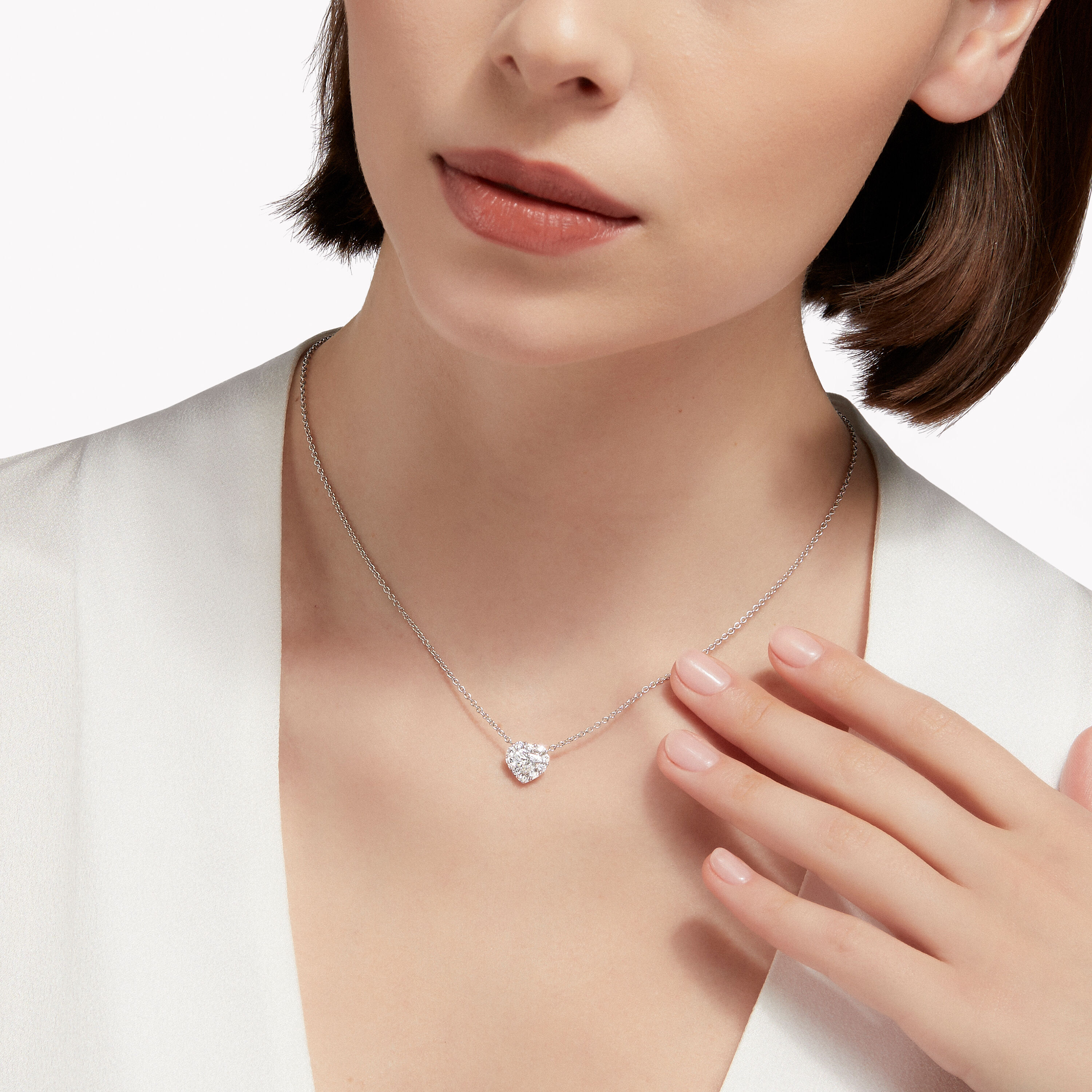 Heart Shape Diamond Necklace – Sasa Jewellery