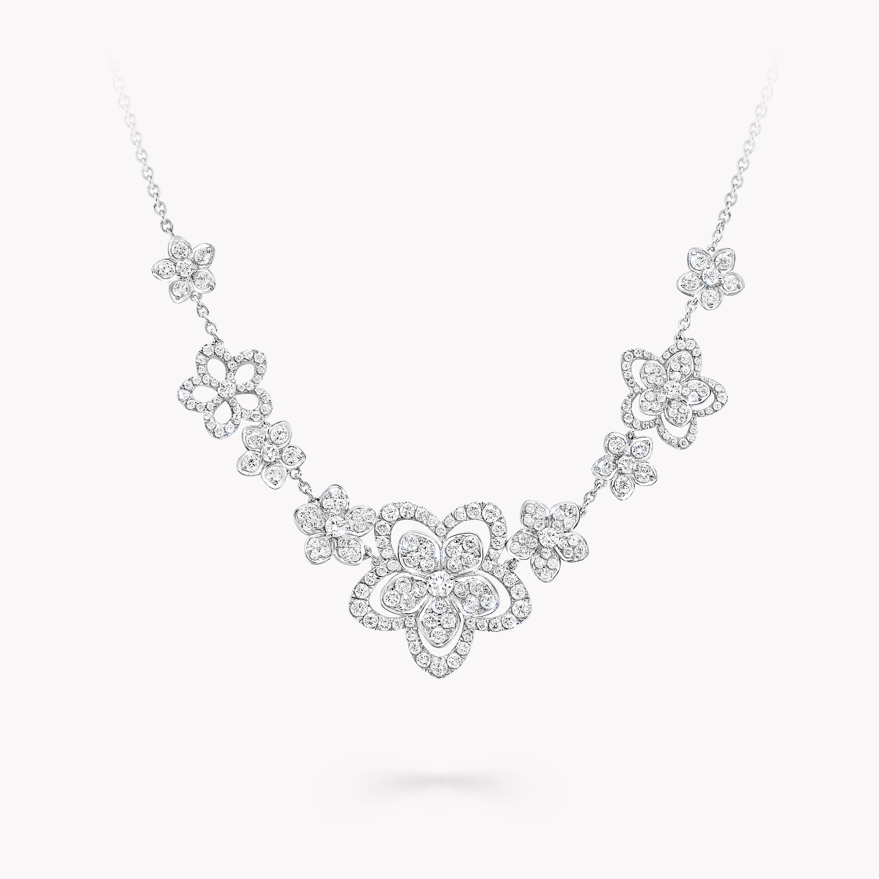 Wild Flower Multi Diamond Necklace