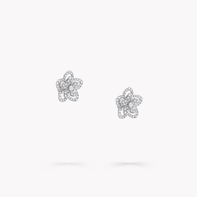 Wild Flower Diamond Stud Earrings
