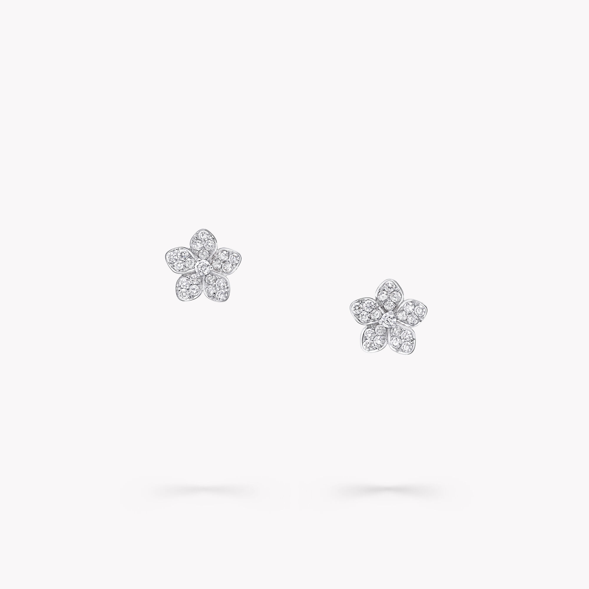 Wild Flower pavé diamond stud earrings, Diamond | Graff