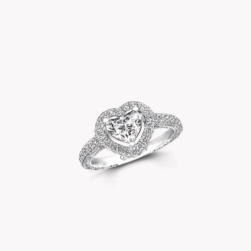 Constellation Heart Shape Diamond Engagement Ring