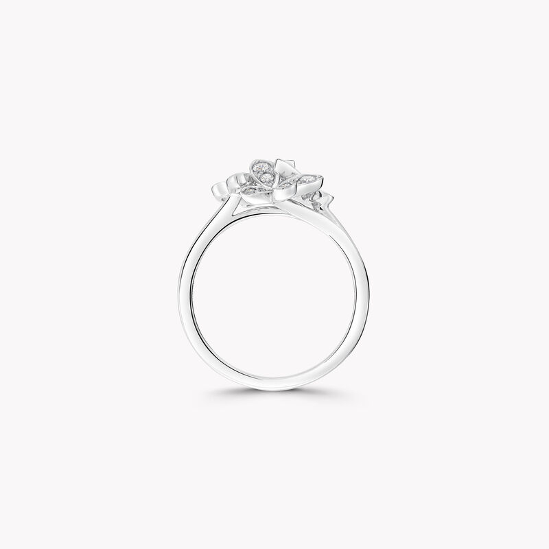Triple Pav&eacute; Butterfly Diamond Mini Ring