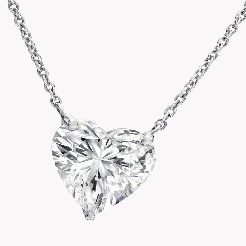 Heart Shape Diamond Pendant, , hi-res