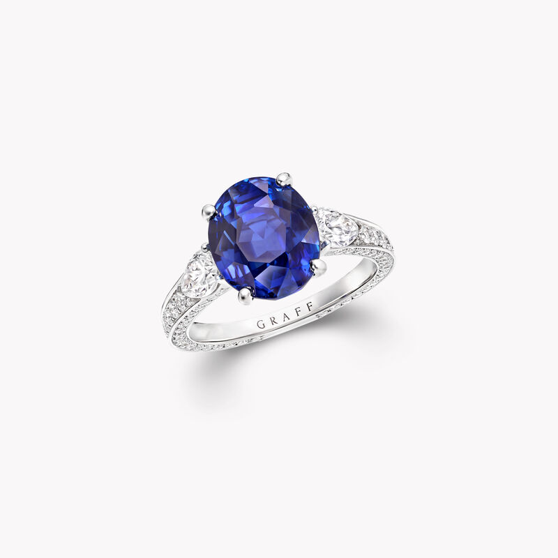 Oval Sapphire High Jewellery Ring
