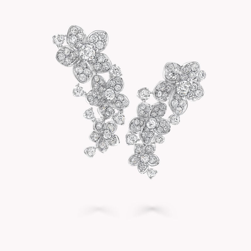 Boucles d’oreilles montantes en diamants Wild Flower