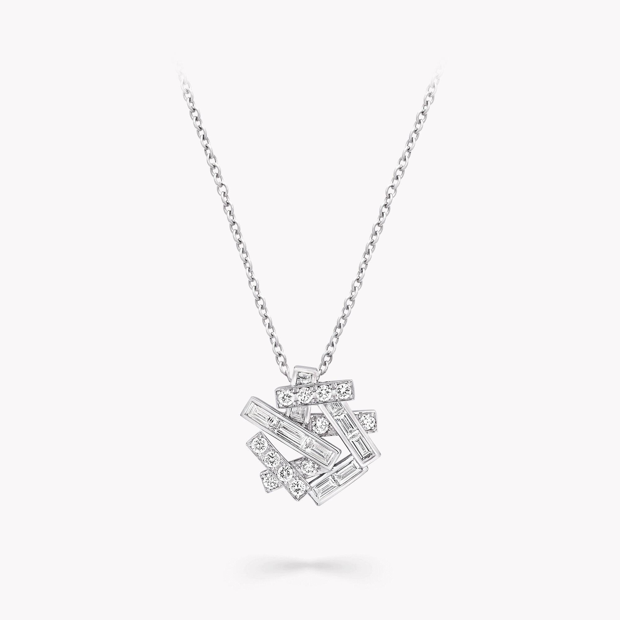 Threads Diamond Pendant, White Gold - Graff